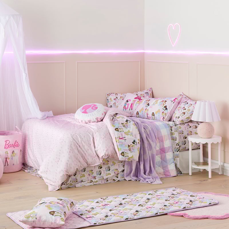 Mattel Barbie Kind Vibe Multi Quilt Cover Set