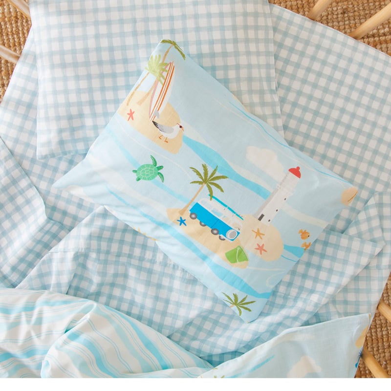 Palm Beach Ocean Cot Quilt Cover Set
