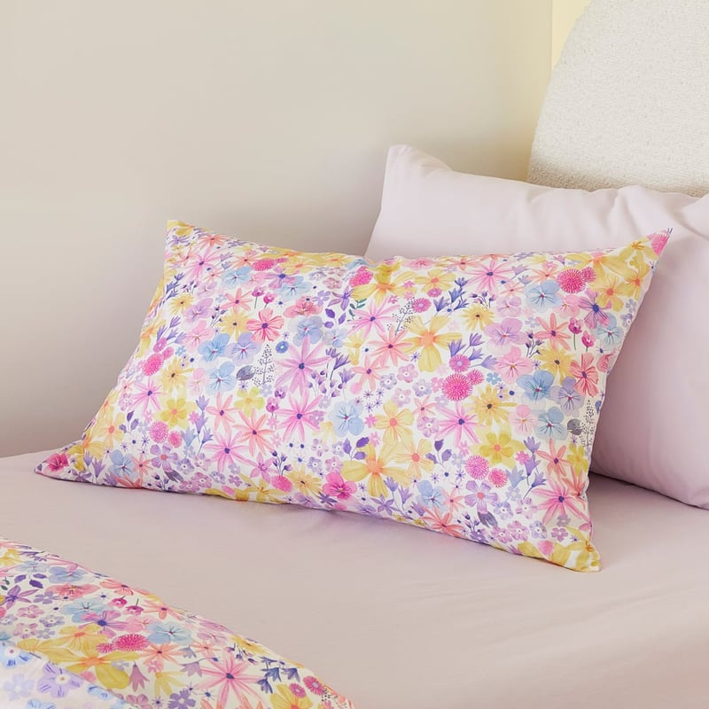 Blossom Dreams Lilac Quilt Cover Set