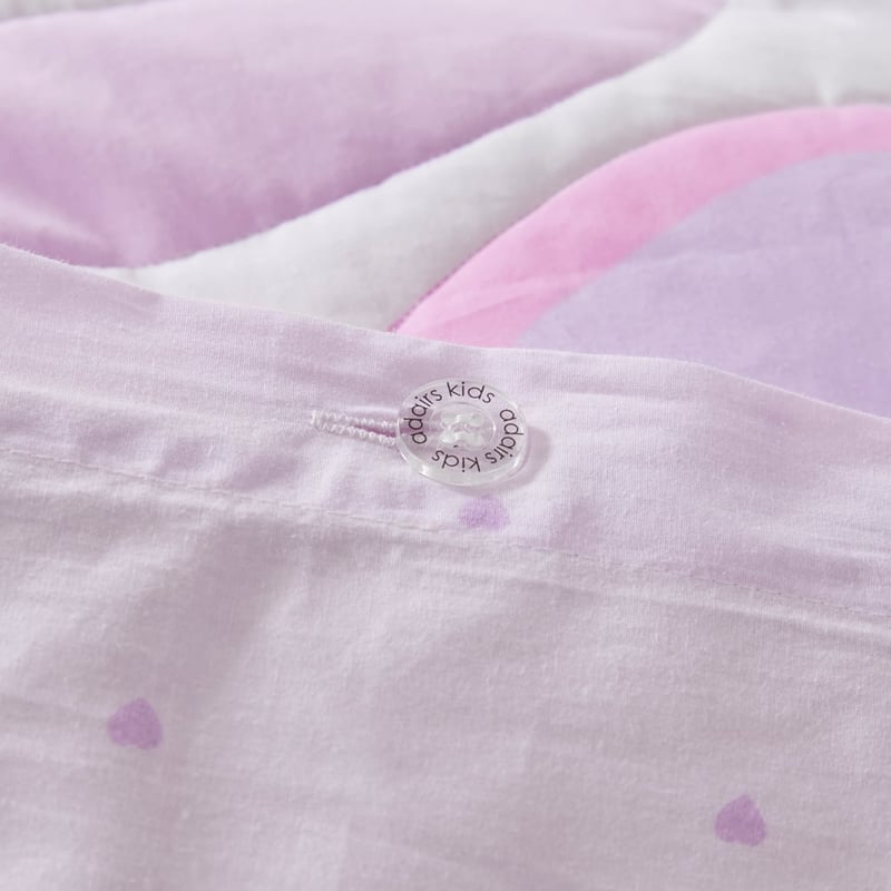 I Heart You Lilac Quilt Cover Set