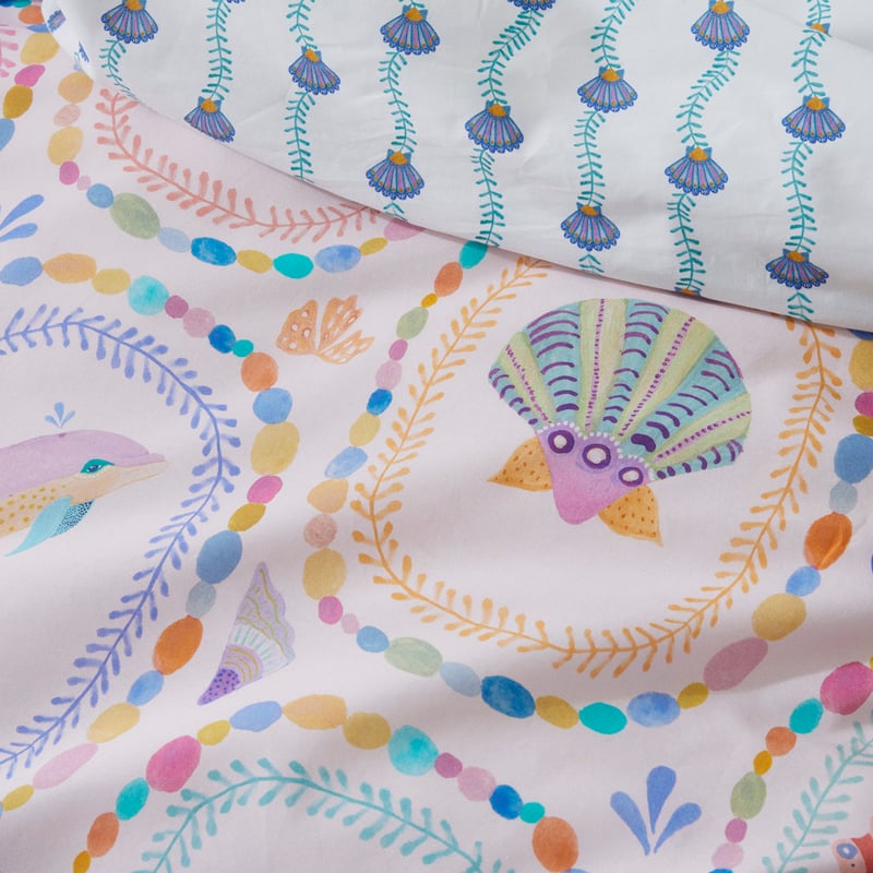 Karina Jambrak Mermaids Treasure Sandy Pink Quilt Cover Set