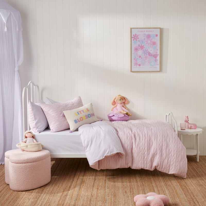 Haven Lilac Quilted Quilt Cover Set