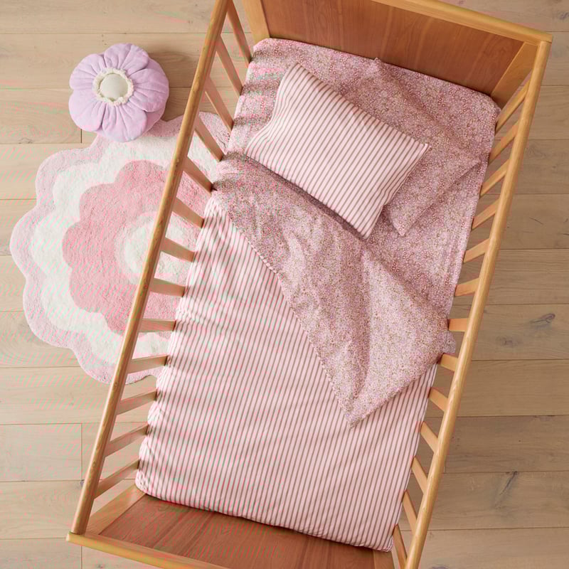 Heirloom Madelyn Floral Rose Cot Quilt Cover Set