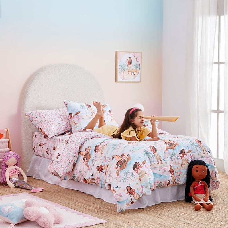 Disney Moana Loves The Sea Sunset Quilted Quilt Cover Set