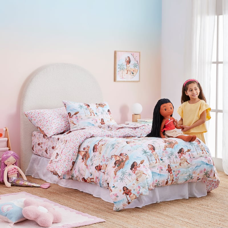 Disney Moana Loves The Sea Sunset Quilted Quilt Cover Set