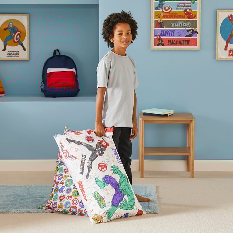 Marvel Avengers Assemble White Sheet Set