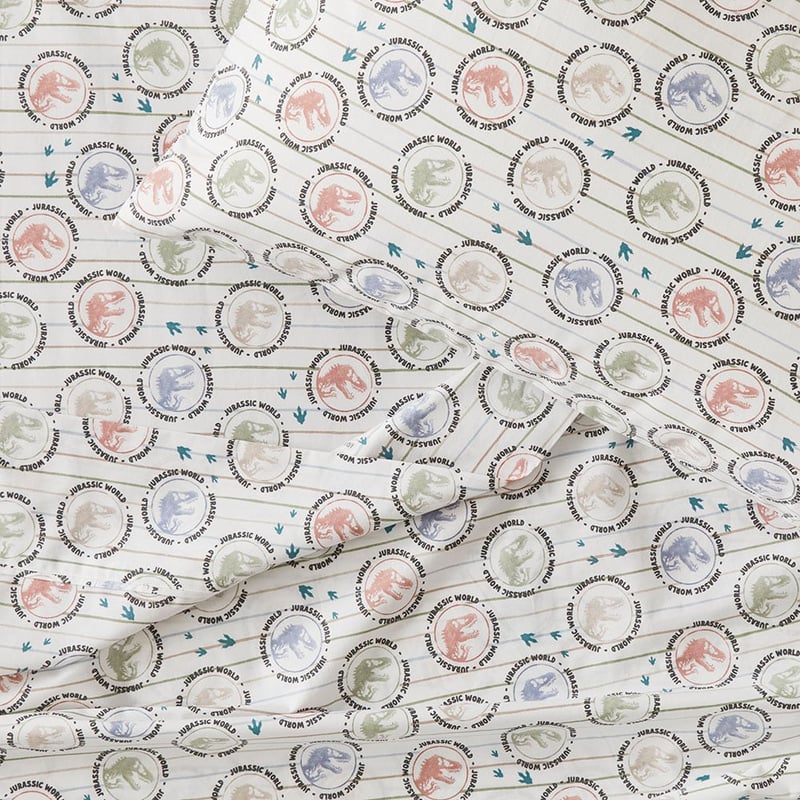 Universal Jurassic World White Sheet Set