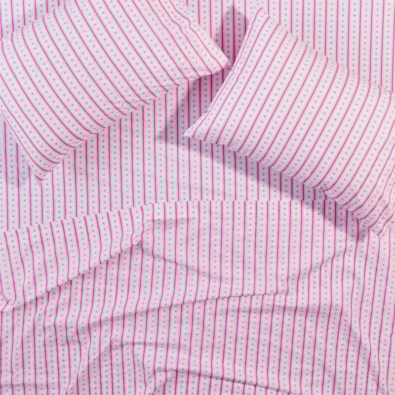 Pretty Daisy White Sheet Set