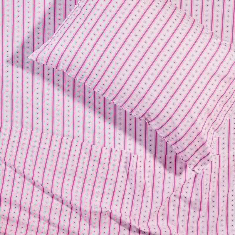 Pretty Daisy White Sheet Set