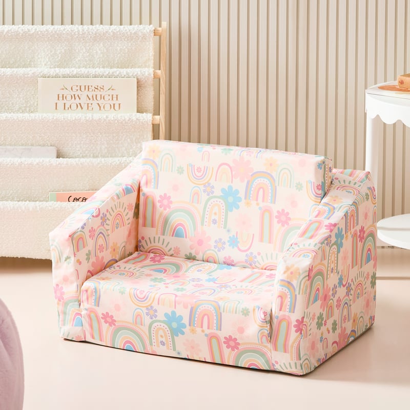 Sunshine and Rainbows Pink Flip Out Sofa