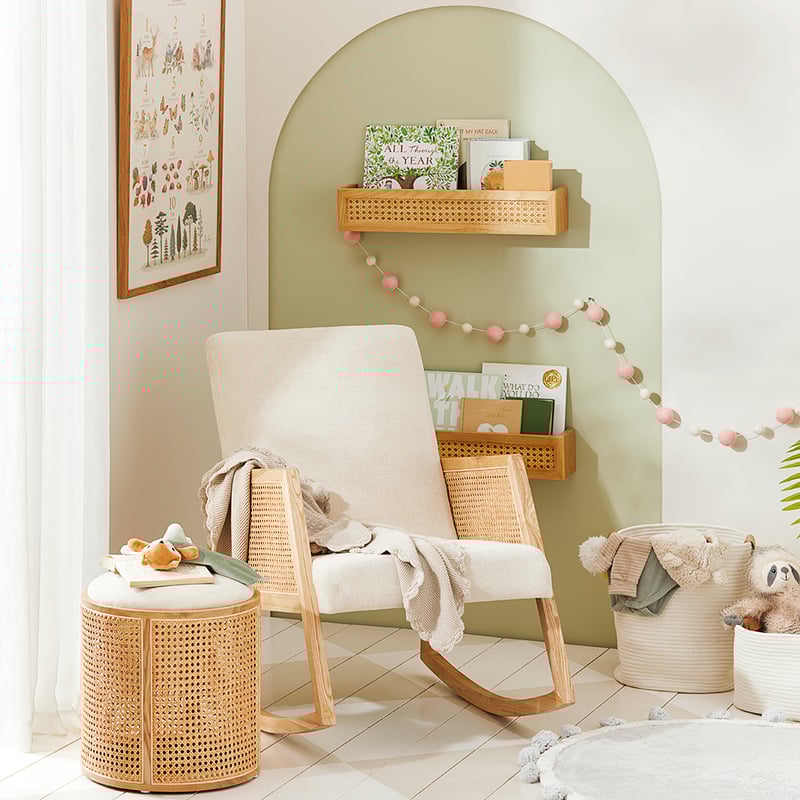 Arden Natural Rattan Rocking Chair