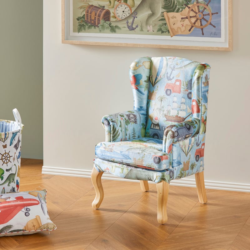 Fleur Harris Blue Adventureland Mini Armchair