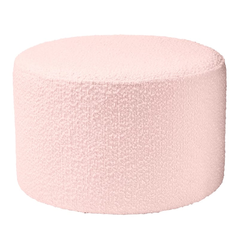 Brady Pink  Boucle Ottoman
