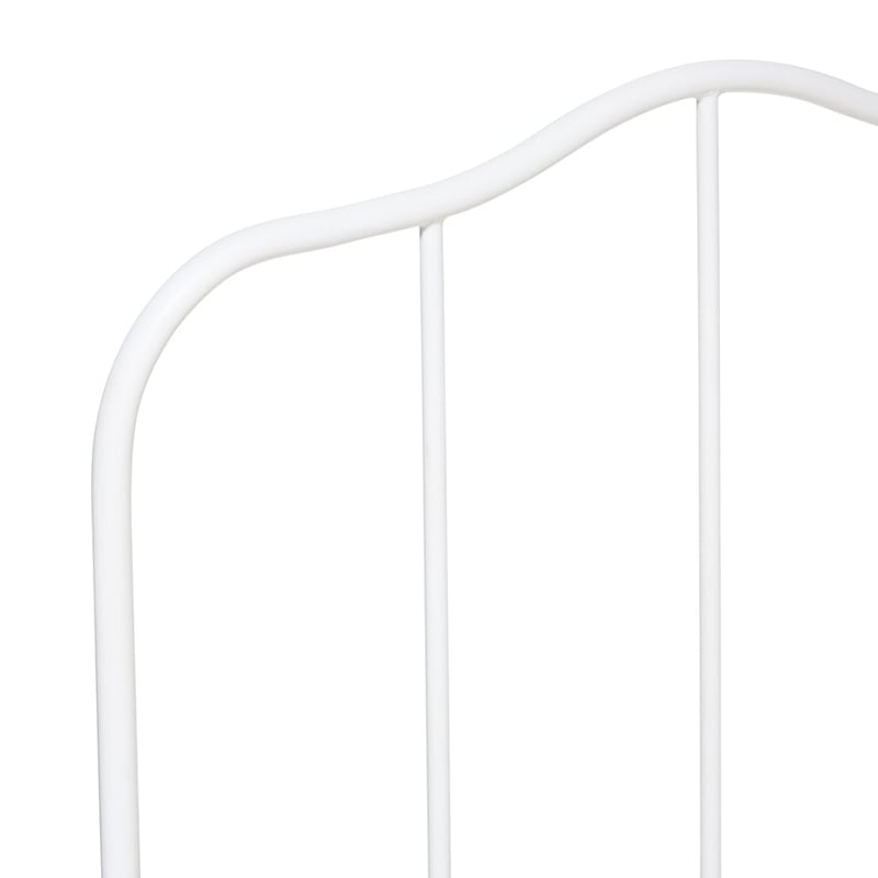 Heirloom White Iron Bed