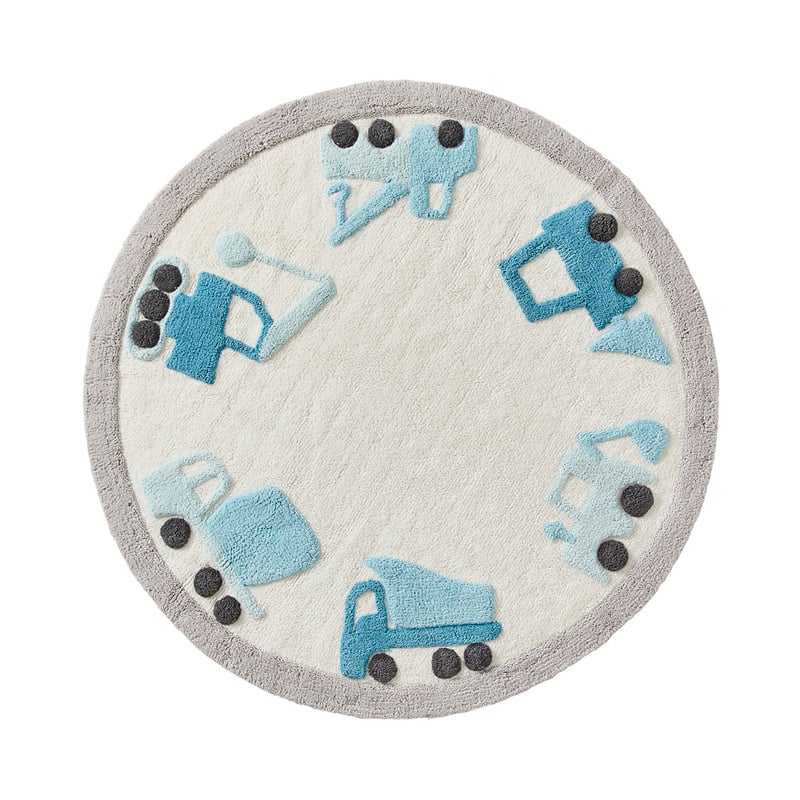 Construction Zone Decorative Rug