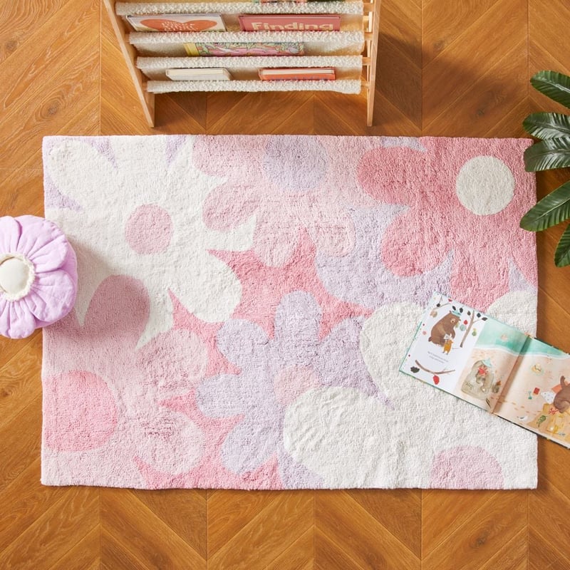 Giant Floral Decorative Rug