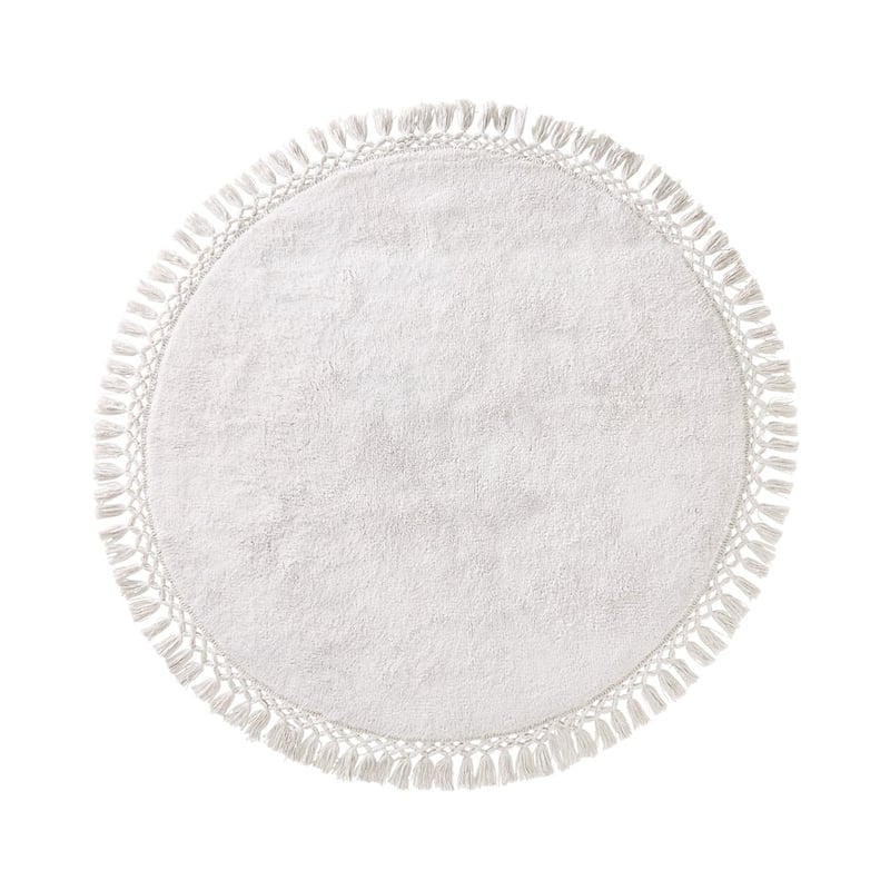 Grey Tassel Rug