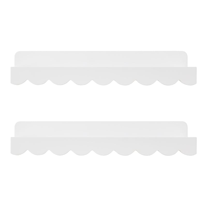 Dixie Scallop Wall Shelf 2 Pack