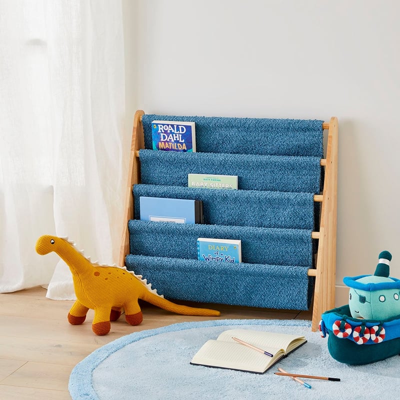 Blake Boucle Blue Bookshelf