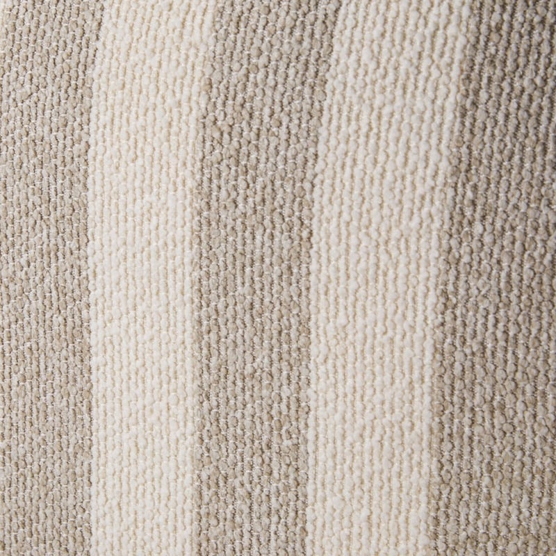 Landon Natural Stripe Boucle Foot Stool