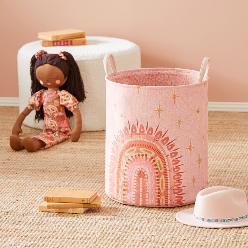 Cungelella Marapurthangkali Coral Sunset Printed Basket