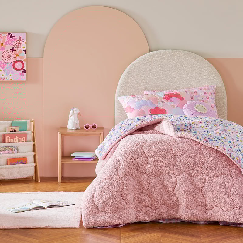 Teddy Sadie Floral Blanket