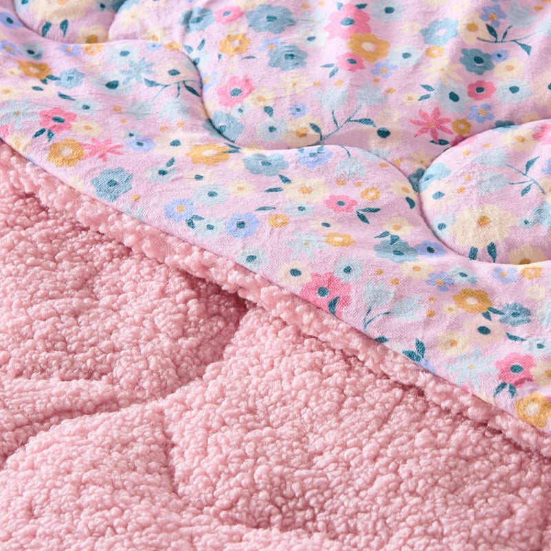 Teddy Sadie Floral Blanket