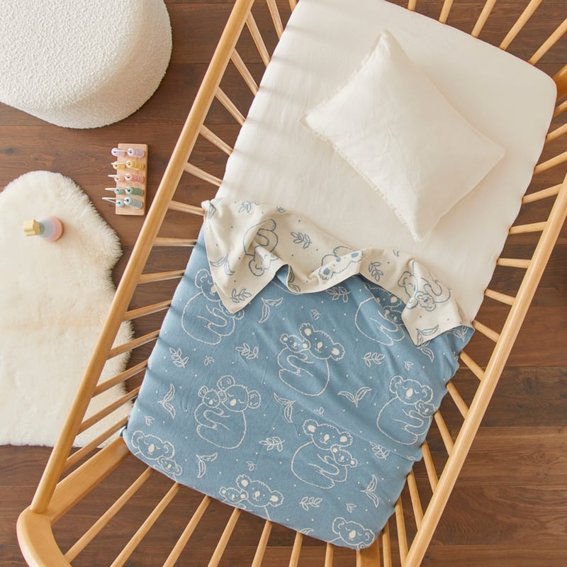 Novelty Cotton Koala Cuddles Baby Blanket
