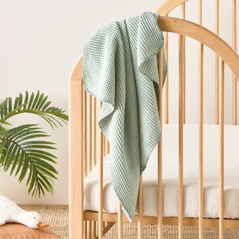 Sydney Chenille Sage Baby Blanket