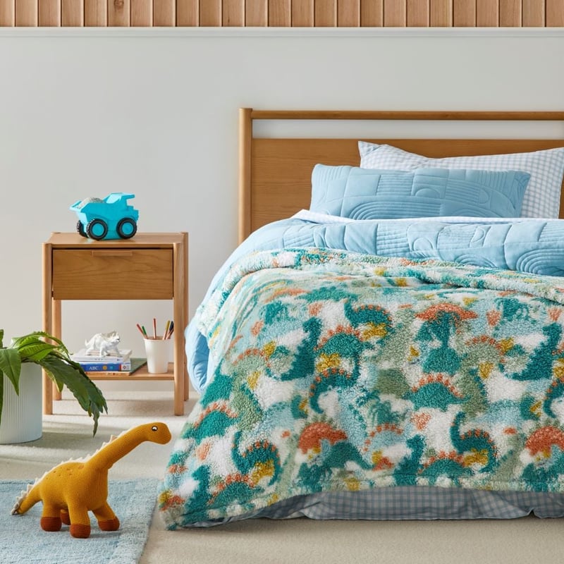 Sammy Dinosaur Explore Sherpa Blanket
