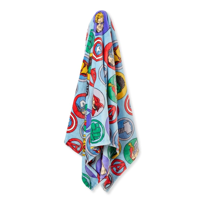 Marvel Avengers Ultra Soft Steel Blue Blanket 