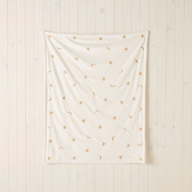 Soft Snuggle Cloud Night Sky Baby Blanket