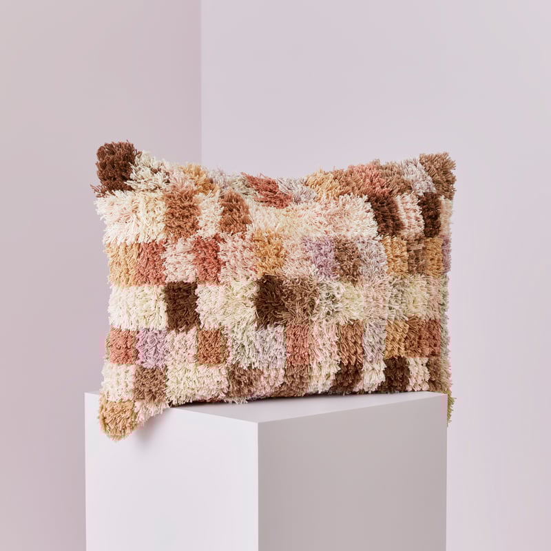 Hadley Naturals Check Cushion