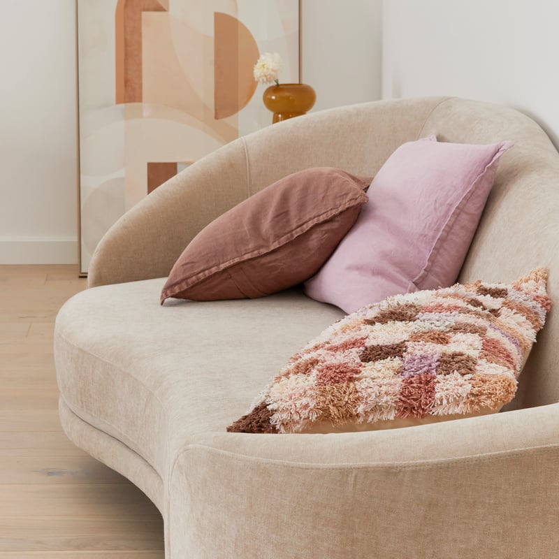 Hadley Naturals Check Cushion