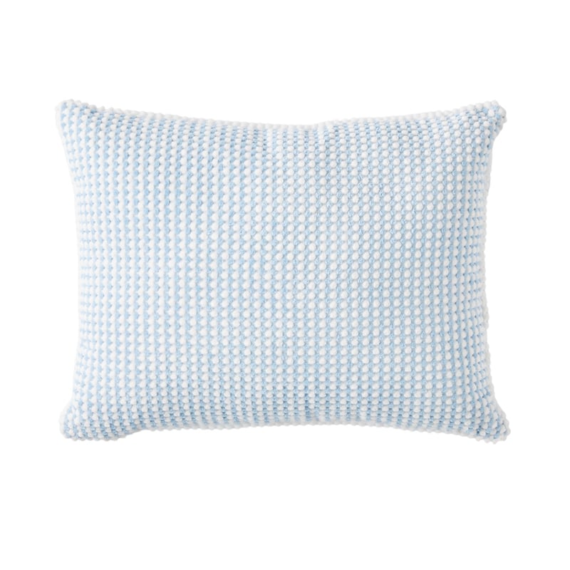 Bobble Light Blue & White Cushion