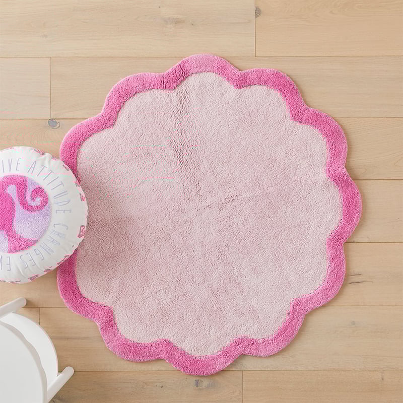 Reece Pink Scallop Rug