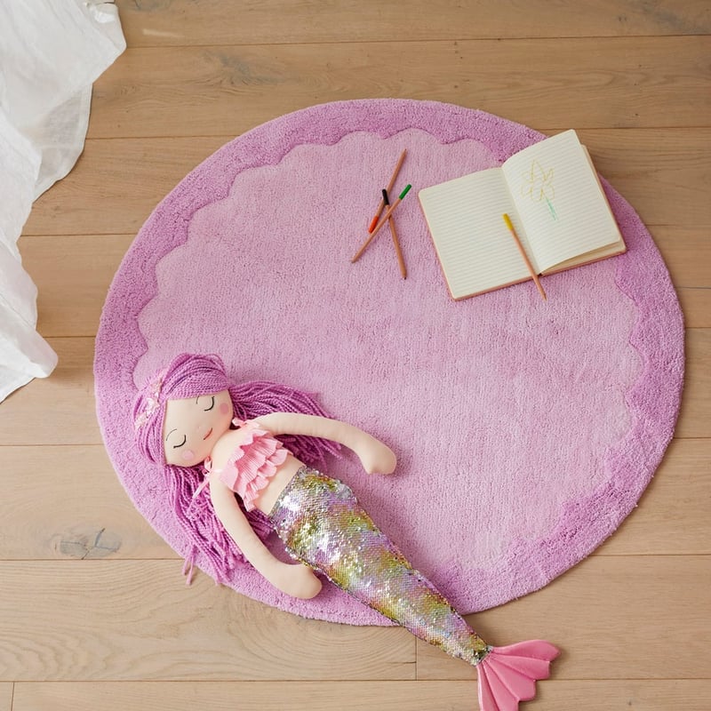 Reece Lilac Scallop Rug
