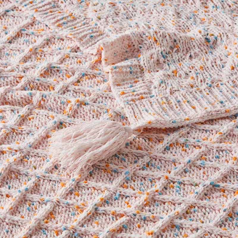 Speckle Pink Throw