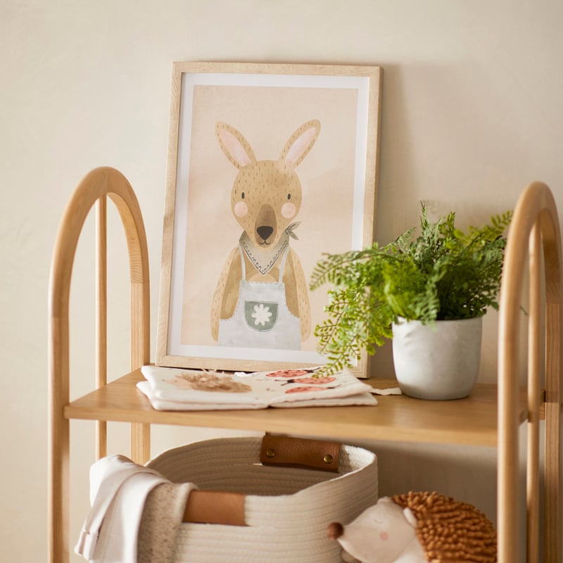 Nursery Kangaroo Buddy Wall Art