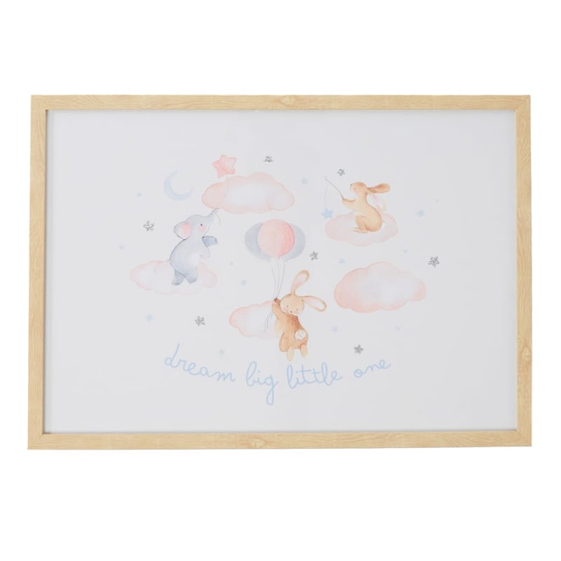 Nursery Night Sky Baby Animals Wall Art