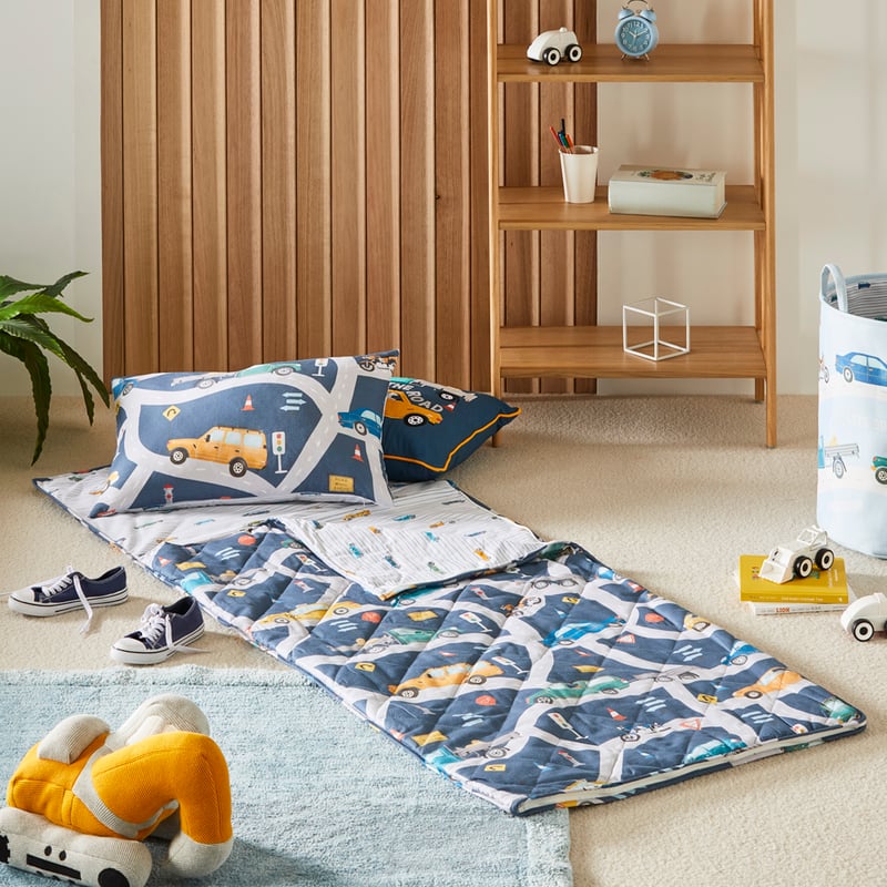 On The Road Sleepover Steel Blue Sleeping Bag 
