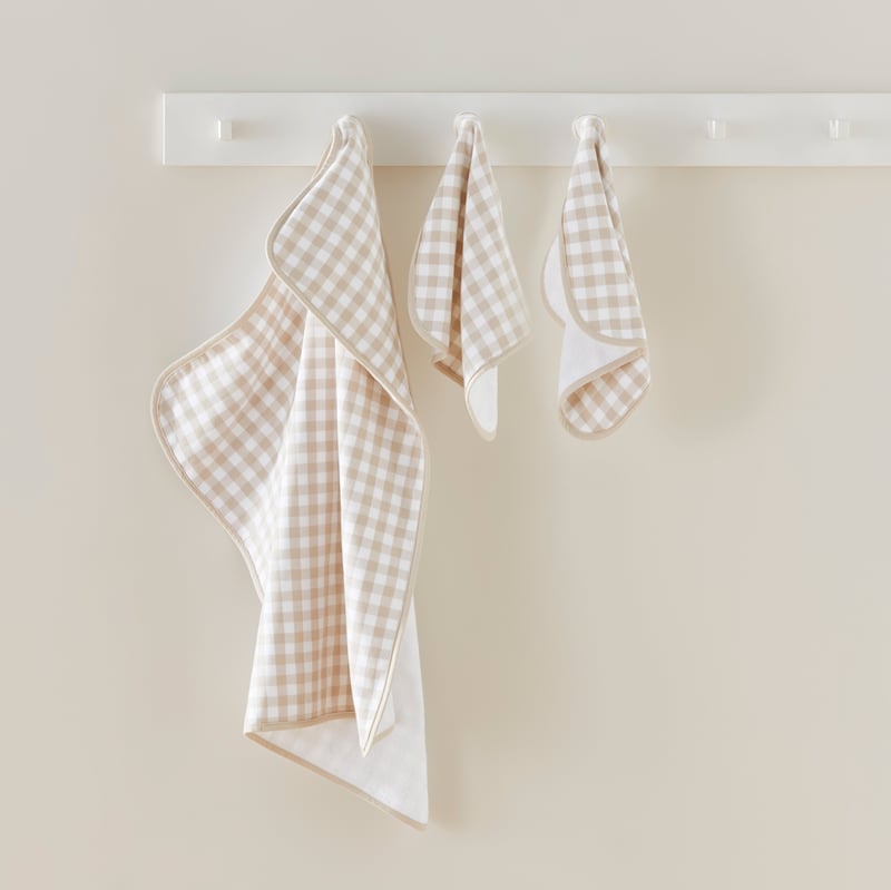 Gingham Nursery Towel Set  