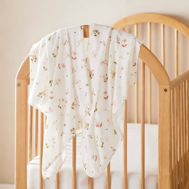 Native Flora White Jersey Swaddle Pack of 2