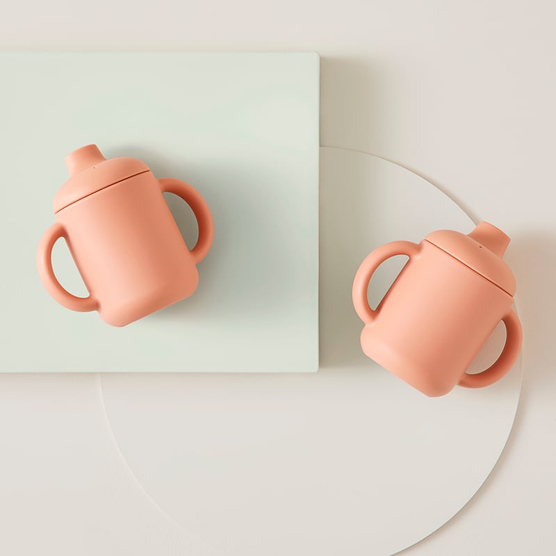 Silicon Clay Meal Time Collection Sippy Cup 2 Pack