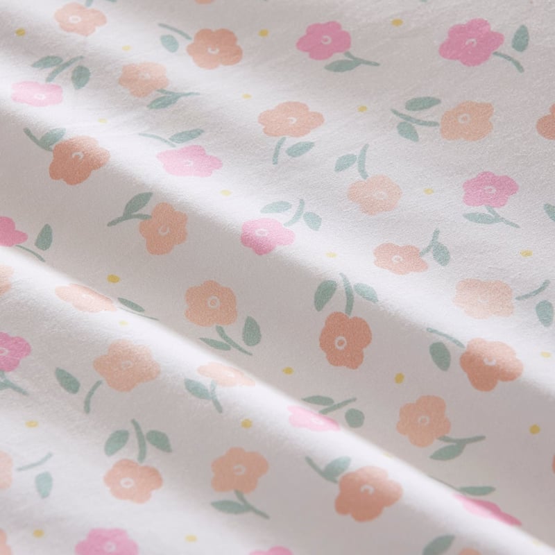 Nola Patchwork Pink Quilted Cot Quilt Cover Set