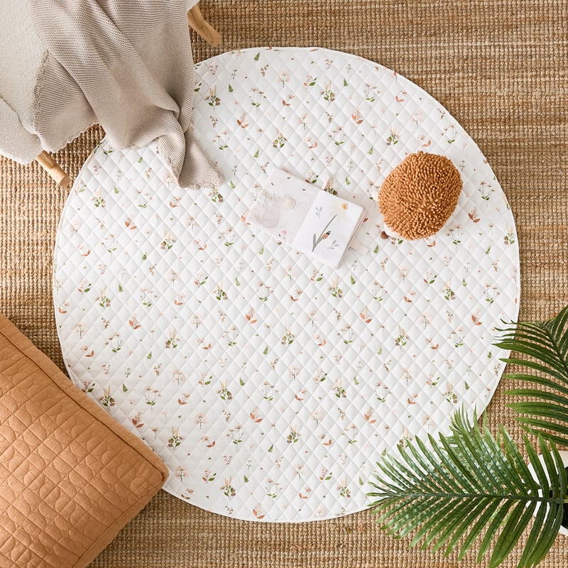 Native Flora Quilted Jersey Play Mat