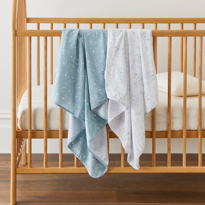 Koala Cuddles Icerberg Jersey Baby Swaddles Pack of 2