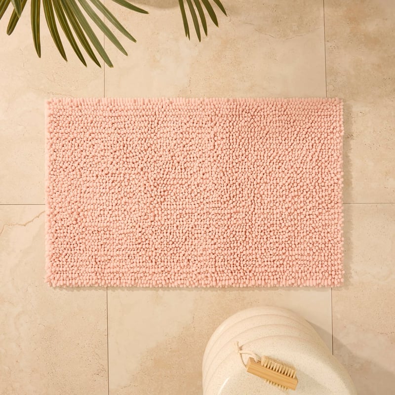Microplush Apricot Ice Bobble Bath Mat
