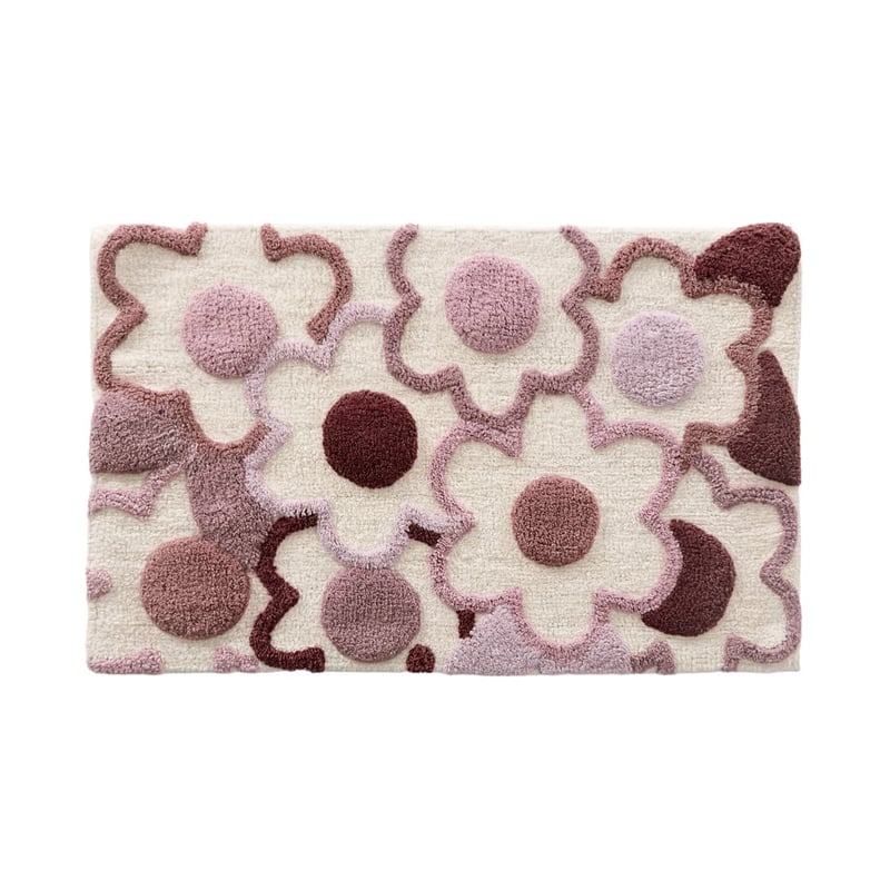 Daisy Grape Ombre Bath Mat