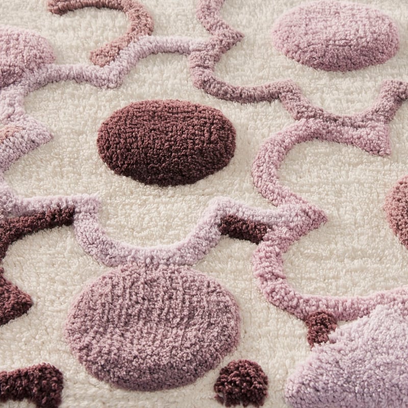 Daisy Grape Ombre Bath Mat
